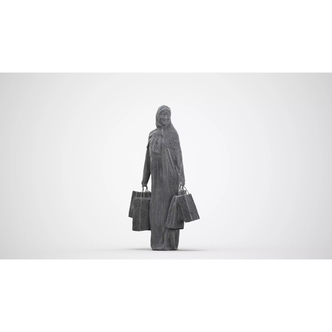 5 Character 3D Model Set – Diverse Shoppers for Retail, FBX/OBJ - View 15