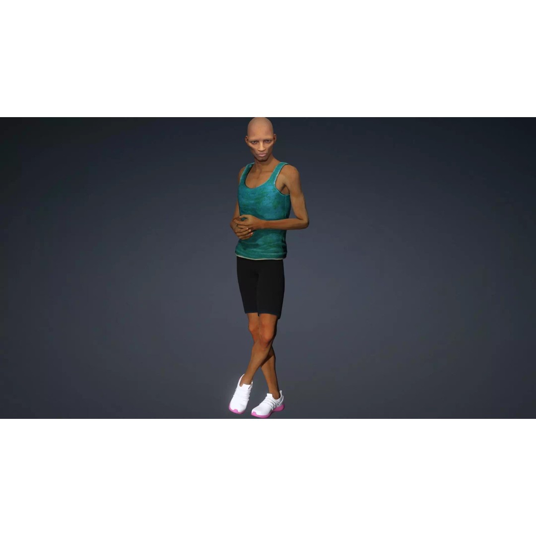 CasualM012 3D Model – Low Poly Rigged Character, FBX - View 23