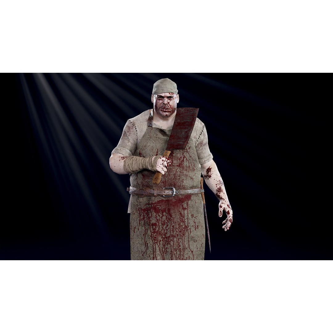 Butcher Man 3D Model – Low Poly Rigged Character for Games - View 3