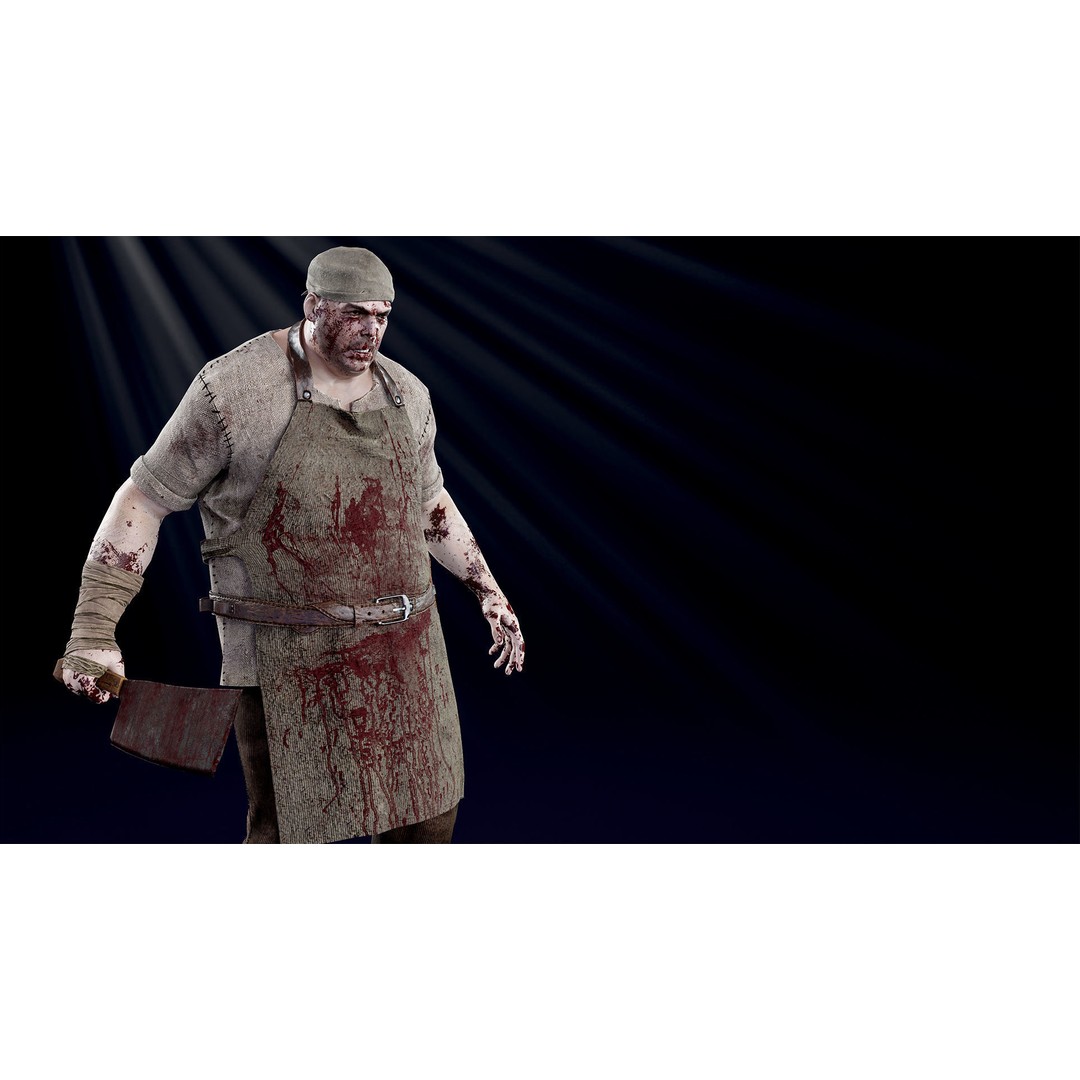 Butcher Man 3D Model – Low Poly Rigged Character for Games - View 6