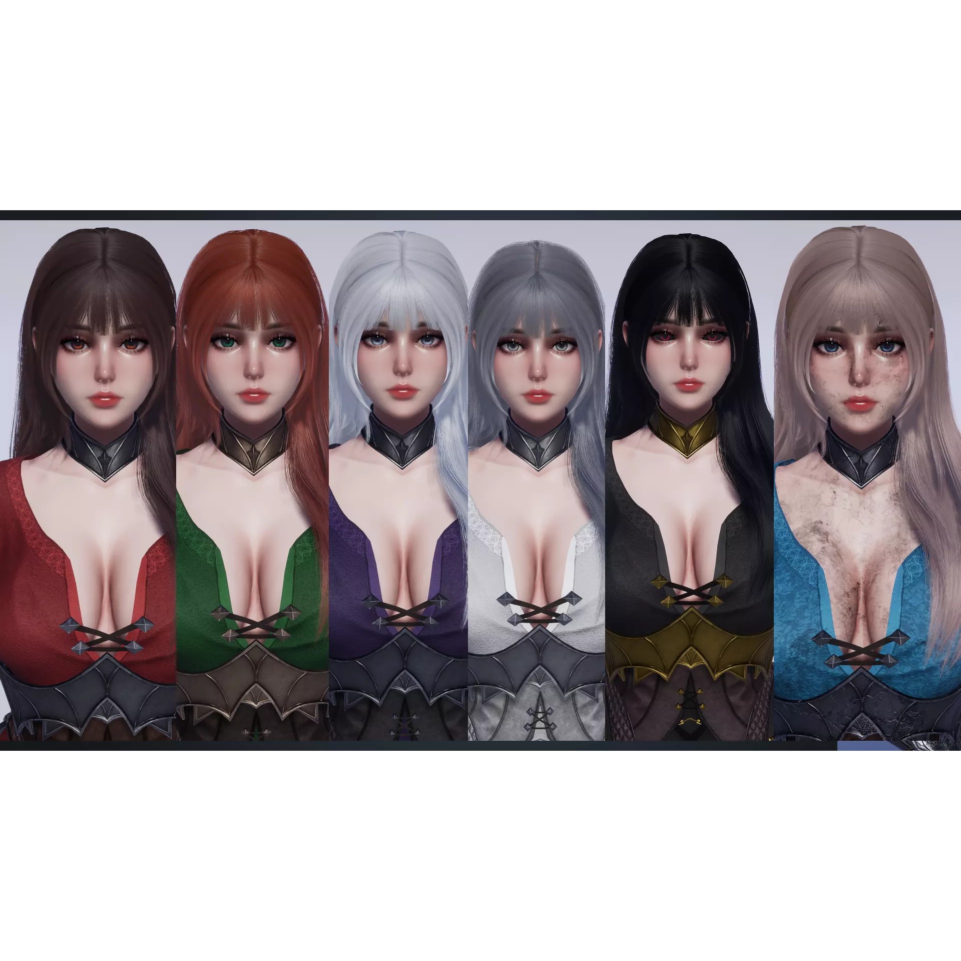 Knight Girl Elaine - Low-Poly Game-Ready 3D Model - View 17
