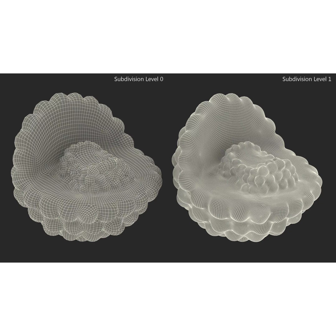 Half-Shell HIV Virus Structure 3D Model – PBR Textured Educational Asset, FBX - View 11