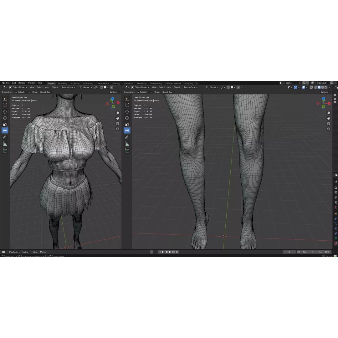 Wednesday Addams 3D Model – High Details Rigged Character, PBR 8K