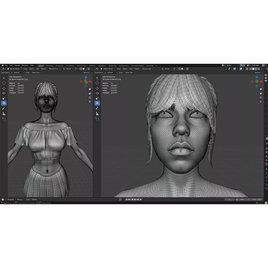 Wednesday Addams 3D Model – High Details Rigged Character, PBR 8K - View 5