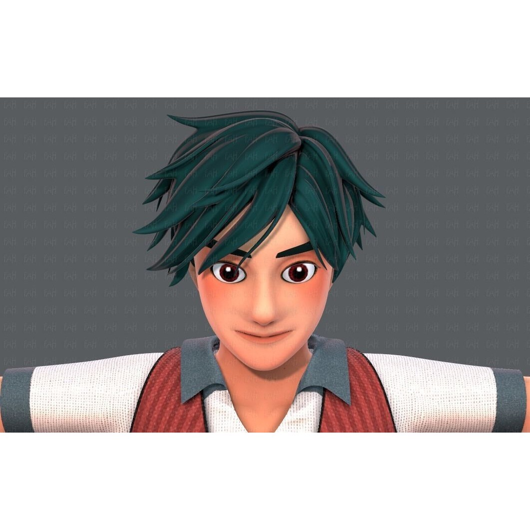 Base ManV06 Cartoon Character 3D Model – Low Poly, Game Ready, FBX - View 43