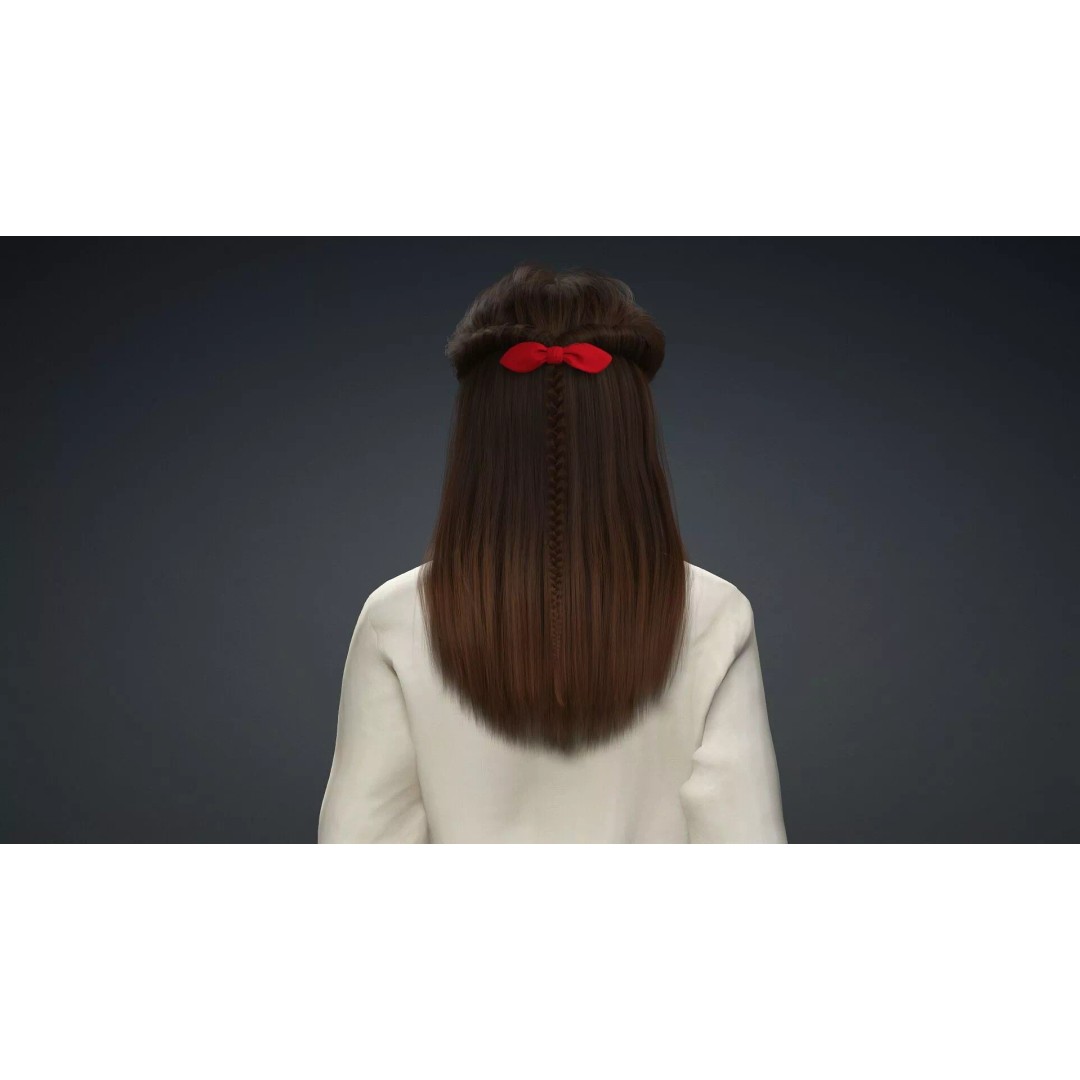 Beautiful Woman Character 3D Model – Rigged Game Asset, FBX - View 7