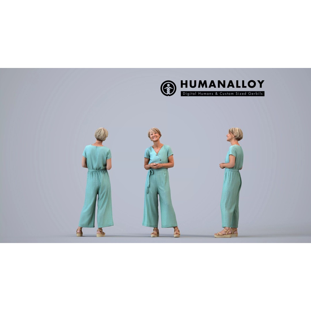 Basics0837 3D Model – Casual Standing Characters Set, FBX, PBR - View 12