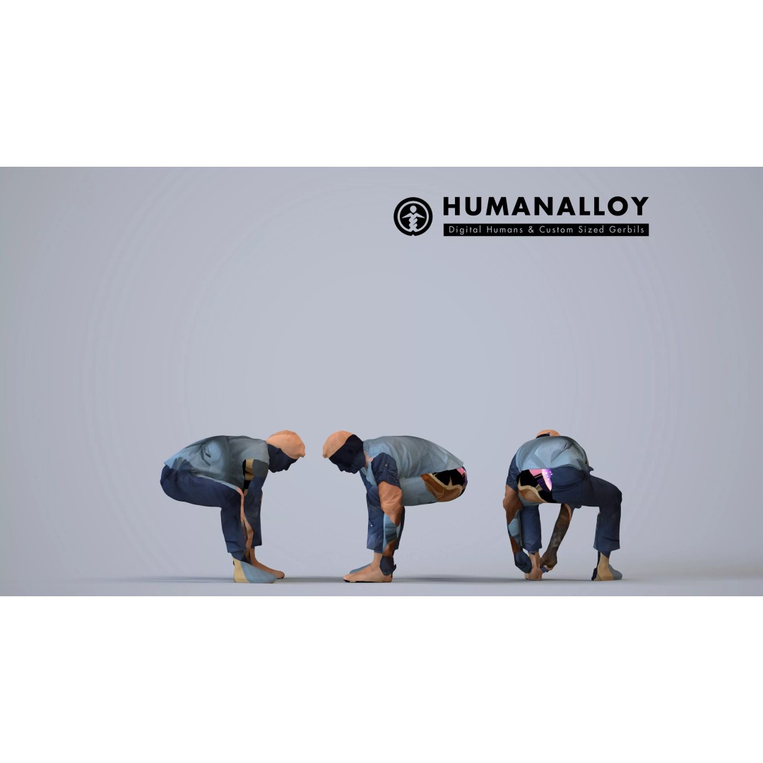 Basics0837 3D Model – Casual Standing Characters Set, FBX, PBR - View 15