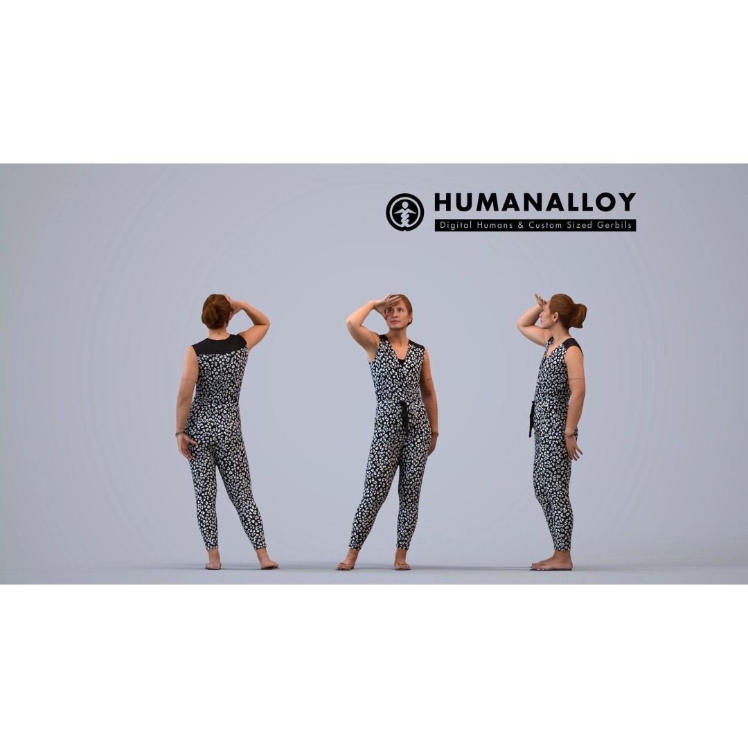 Basics0837 3D Model – Casual Standing Characters Set, FBX, PBR - View 6
