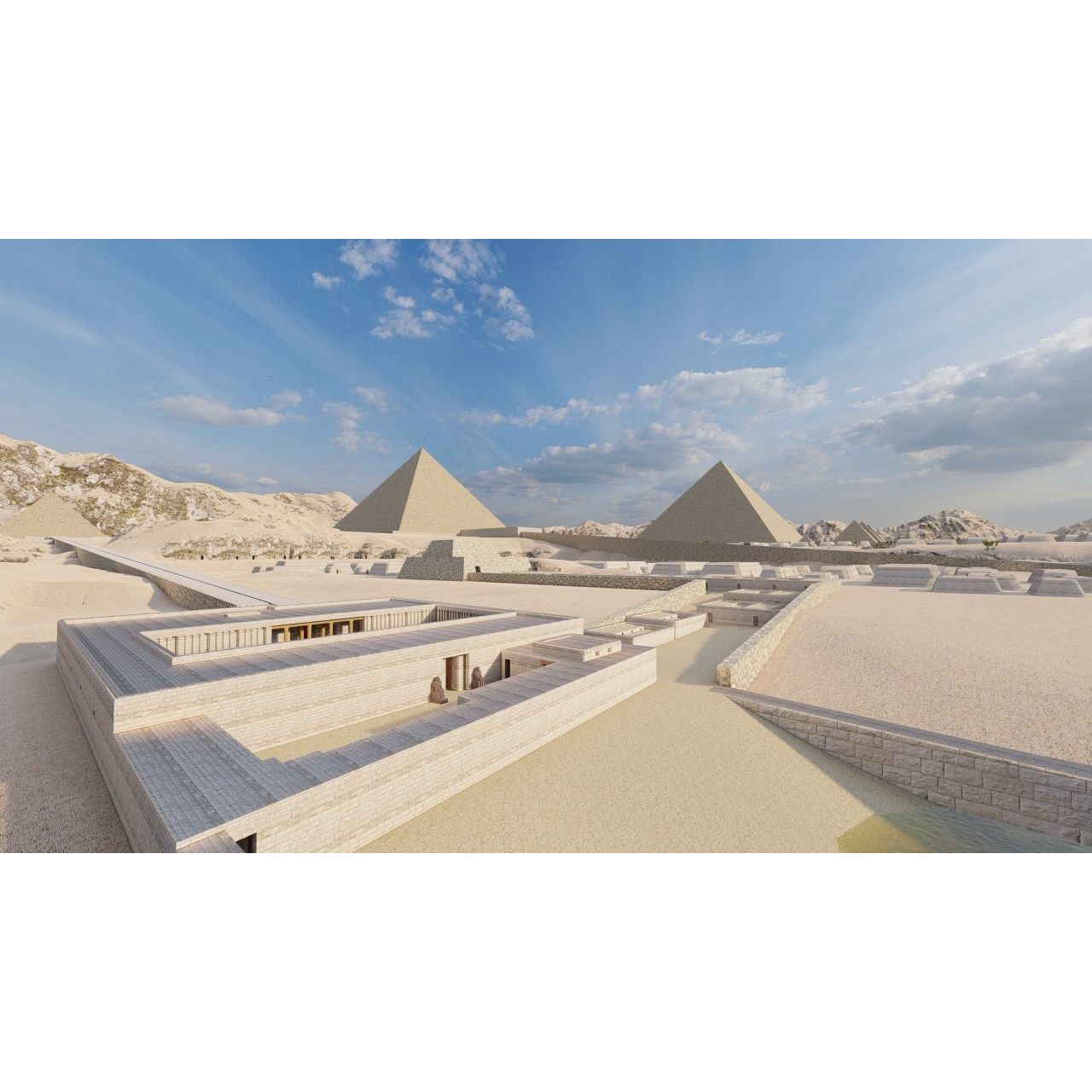 Ancient Egyptian Temple - Game-Ready 3D Model