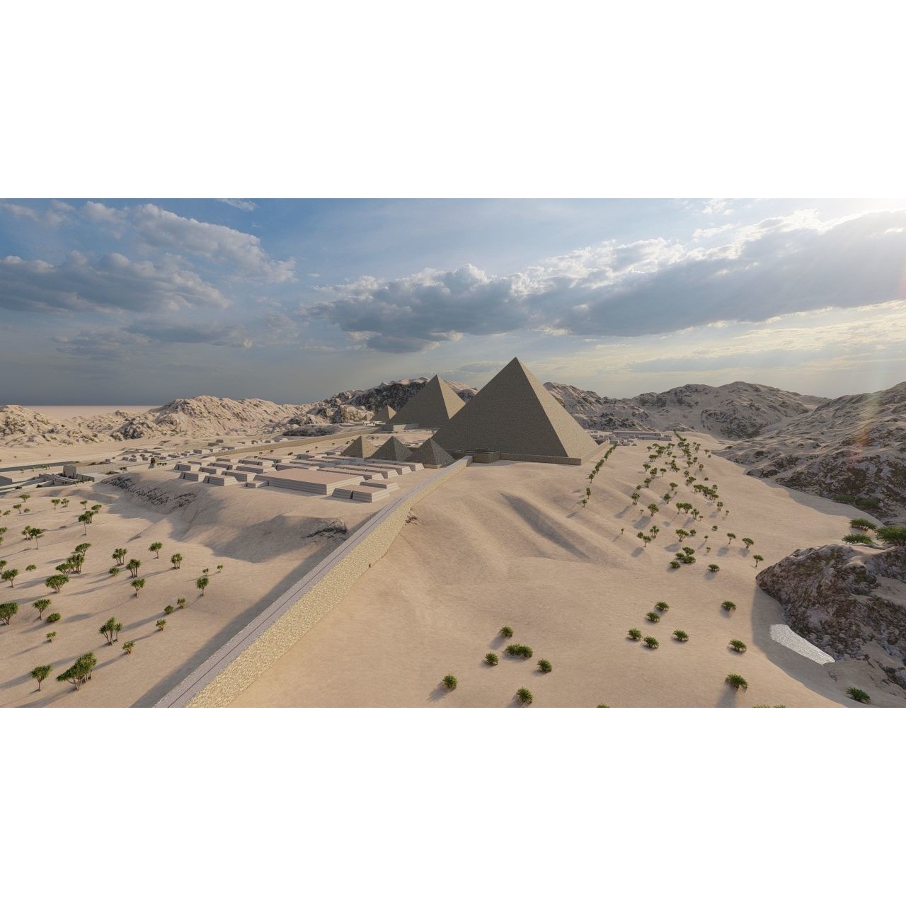 Ancient Egyptian Temple - Game-Ready 3D Model - View 11