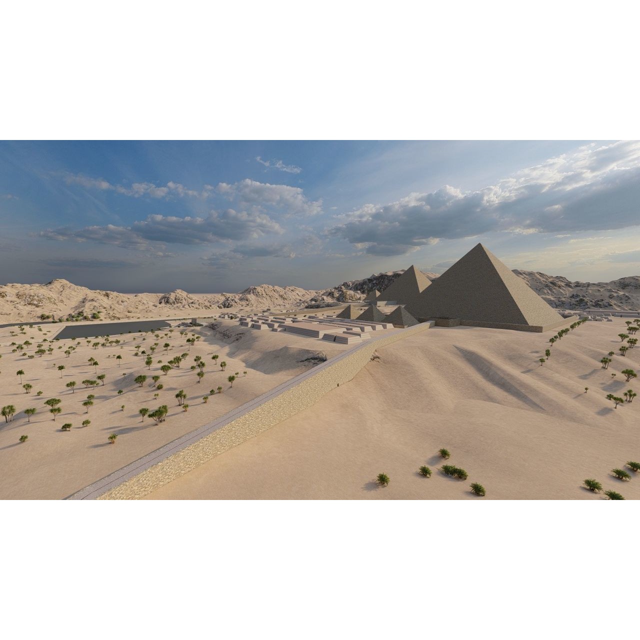 Ancient Egyptian Temple - Game-Ready 3D Model - View 12