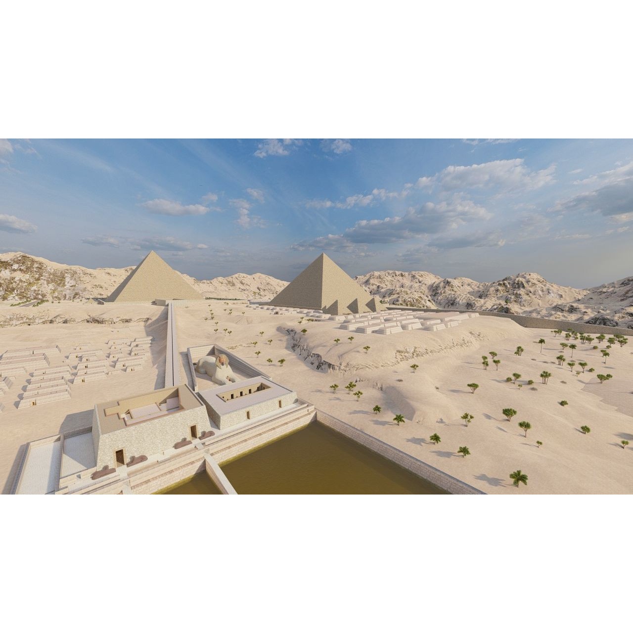 Ancient Egyptian Temple - Game-Ready 3D Model - View 13
