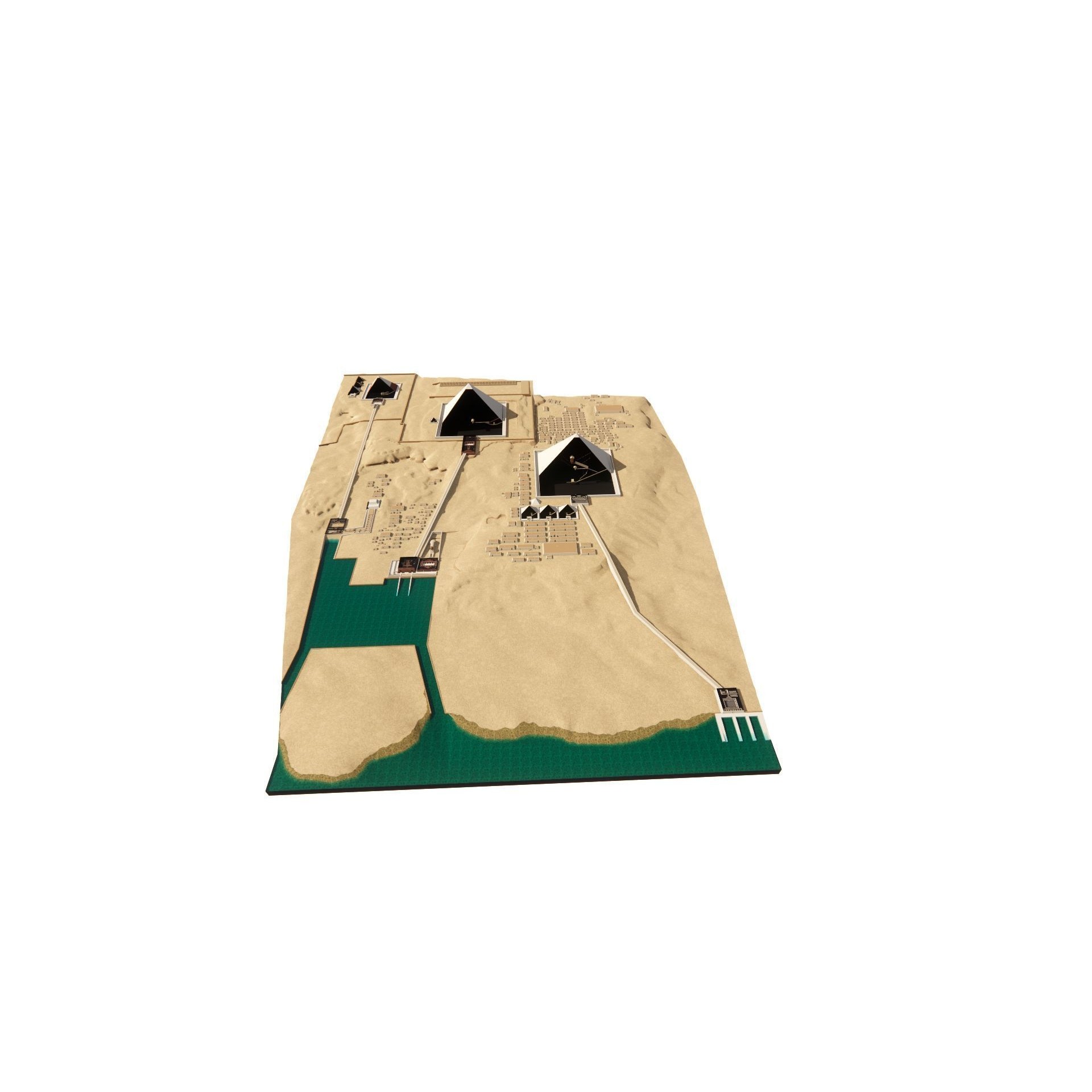 Ancient Egyptian Temple - Game-Ready 3D Model - View 16