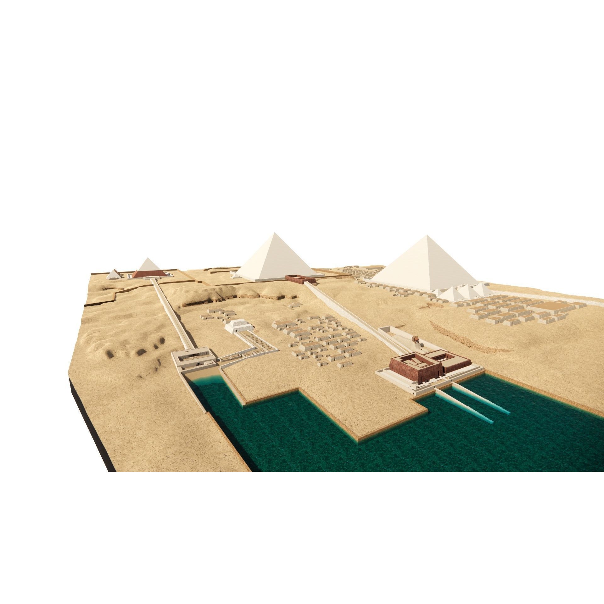 Ancient Egyptian Temple - Game-Ready 3D Model - View 19