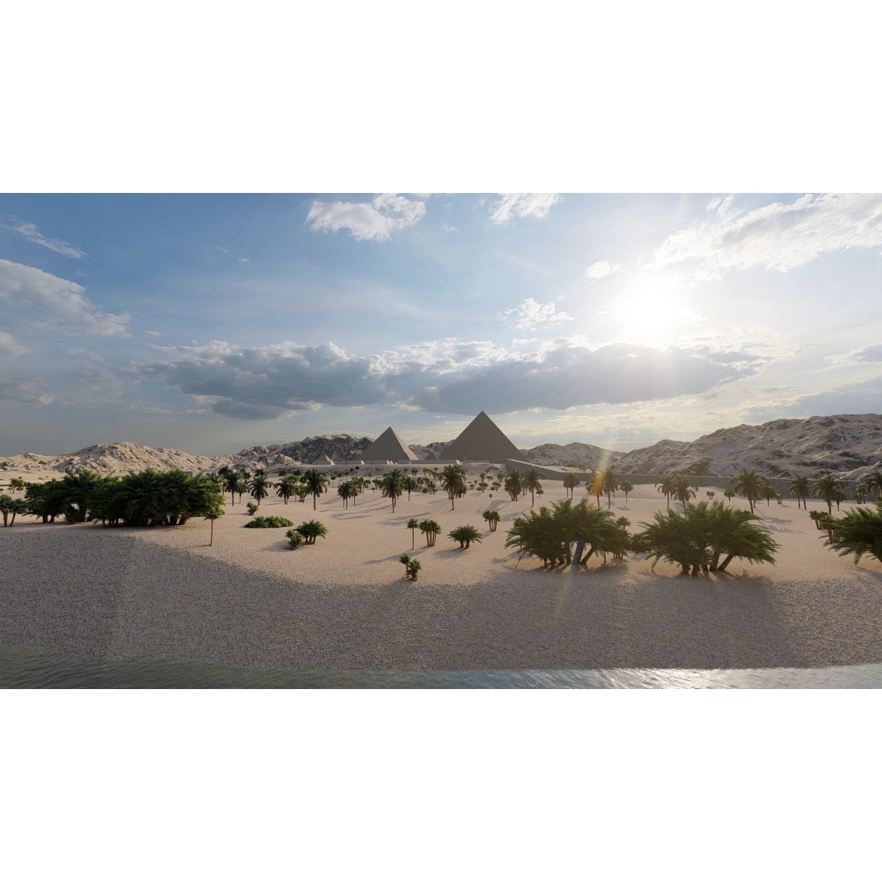 Ancient Egyptian Temple - Game-Ready 3D Model - View 20