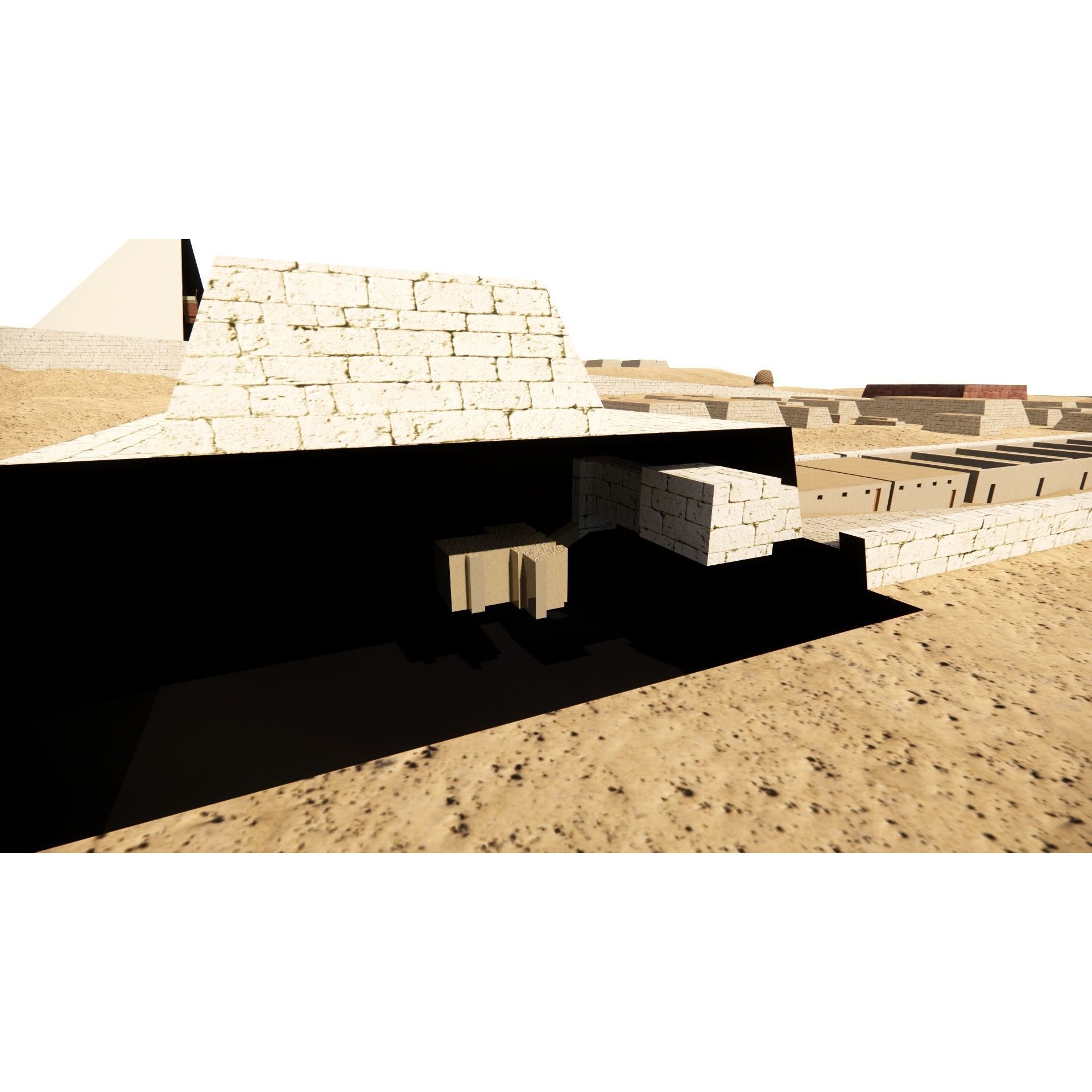 Ancient Egyptian Temple - Game-Ready 3D Model - View 25