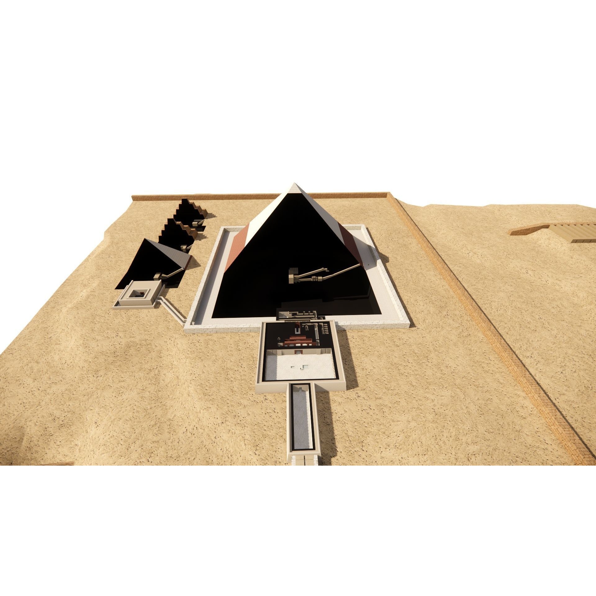 Ancient Egyptian Temple - Game-Ready 3D Model - View 27