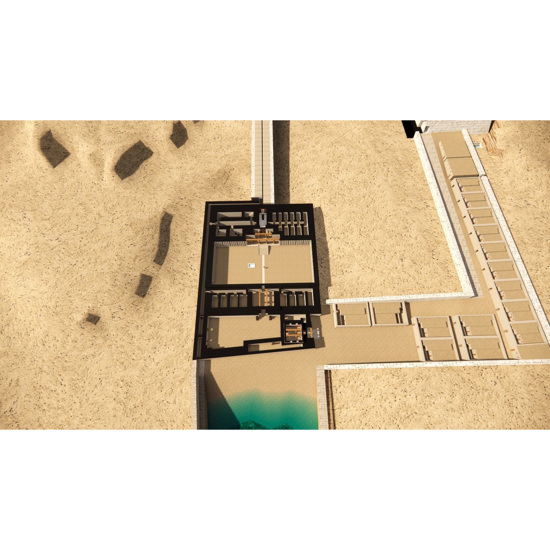 Ancient Egyptian Temple - Game-Ready 3D Model - View 31