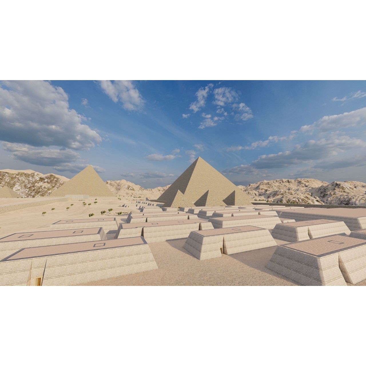 Ancient Egyptian Temple - Game-Ready 3D Model - View 6