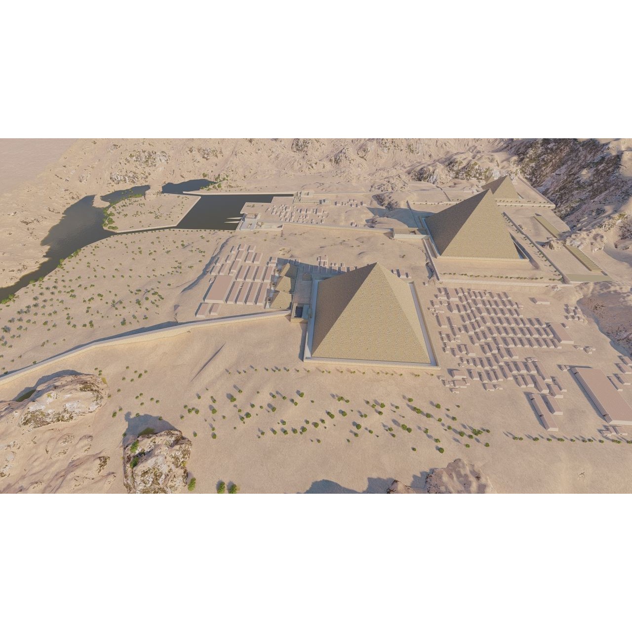 Ancient Egyptian Temple - Game-Ready 3D Model - View 7