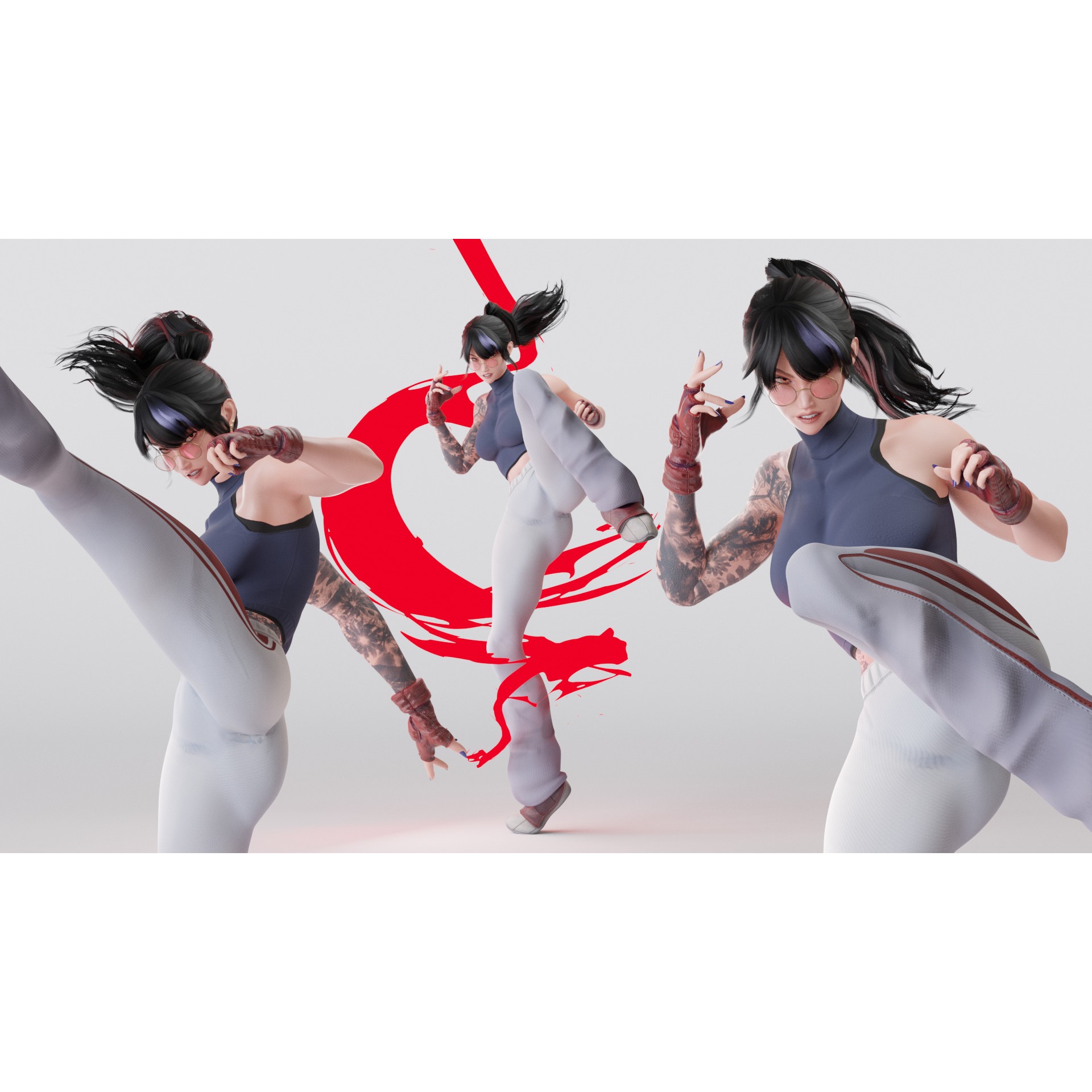 Rin - Low-Poly Game-Ready 3D Model