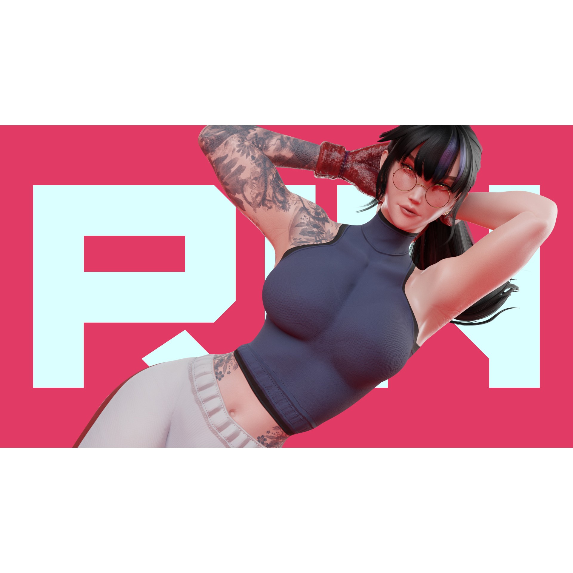 Rin - Low-Poly Game-Ready 3D Model - View 3