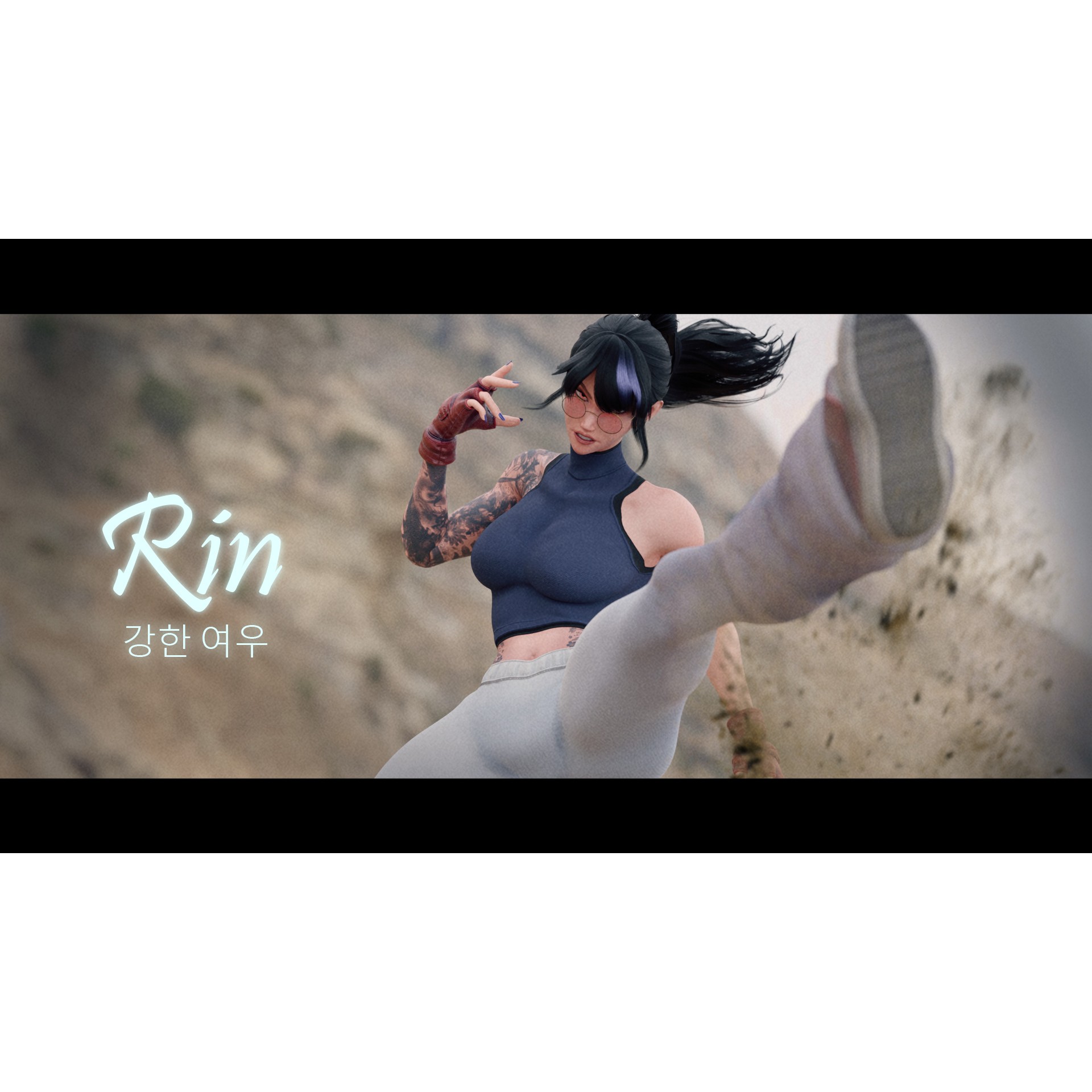Rin - Low-Poly Game-Ready 3D Model - View 7