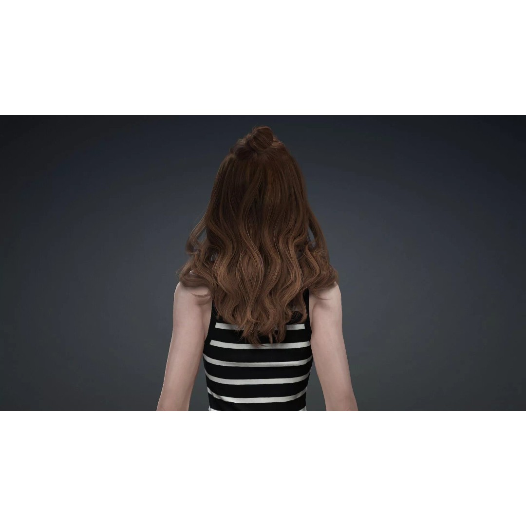 Beautiful Woman 3D Model – Realistic Character, Rigged FBX - View 7