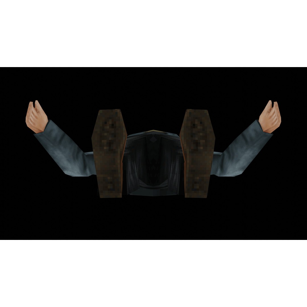 John 3D Model – Low Poly PSX Male Character, Game Ready, FBX - View 13