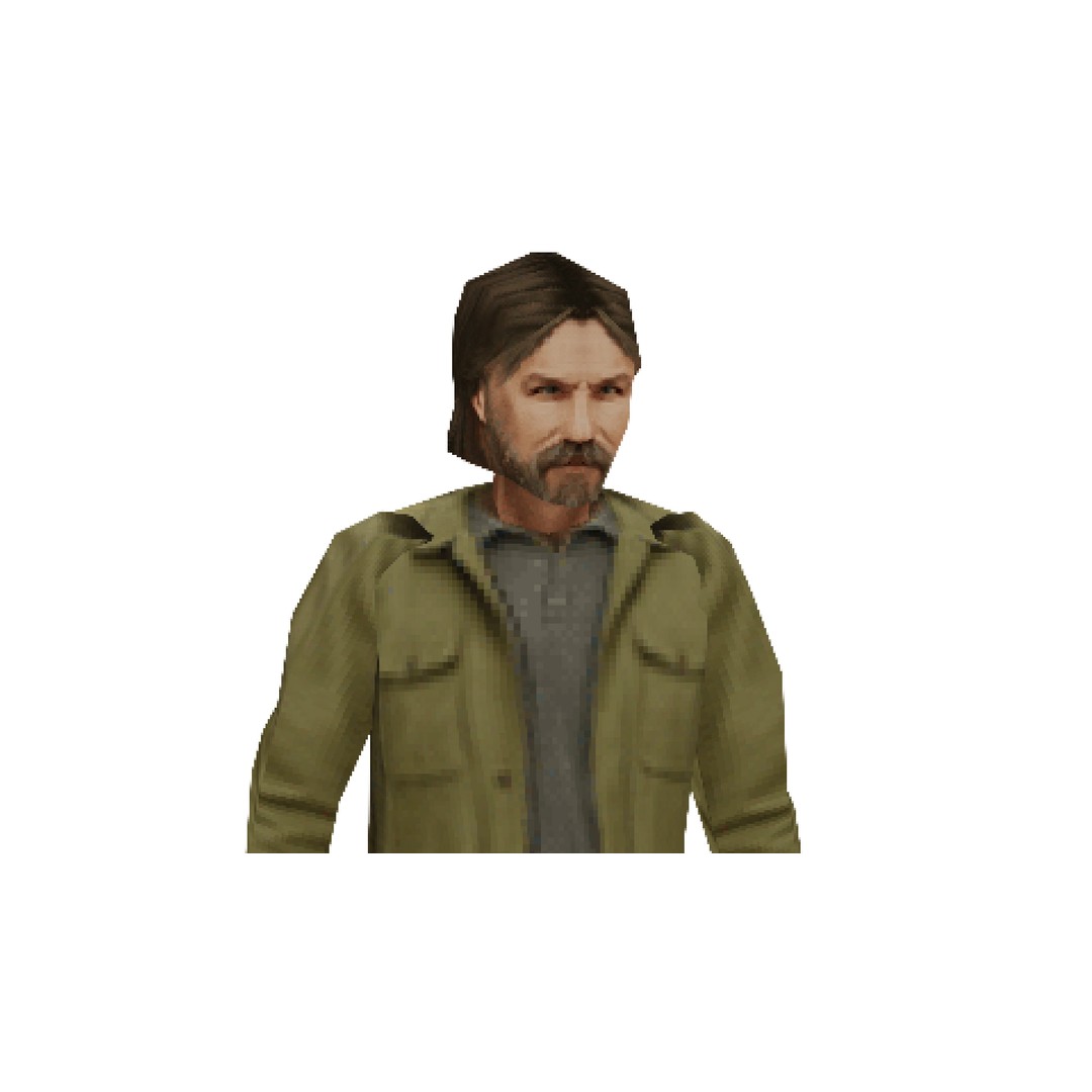 John 3D Model – Low Poly PSX Male Character, Game Ready, FBX - View 22