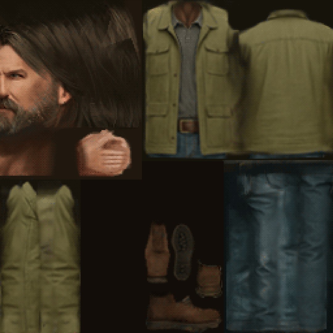 John 3D Model – Low Poly PSX Male Character, Game Ready, FBX - View 26