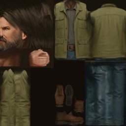 John 3D Model – Low Poly PSX Male Character, Game Ready, FBX - View 28