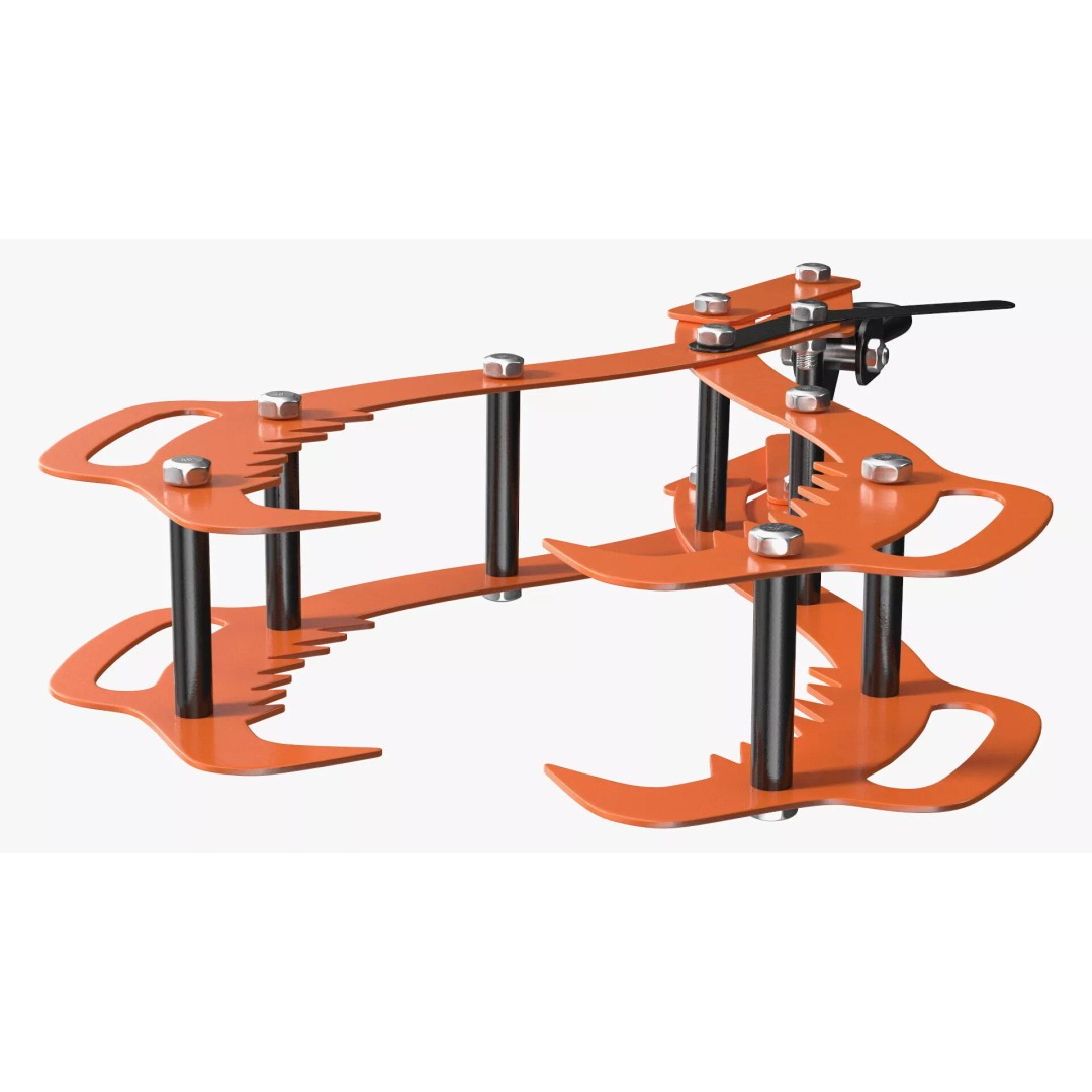 Timber Lifting Tongs 3D Model – Rigged Industrial Tool for Animation - View 13