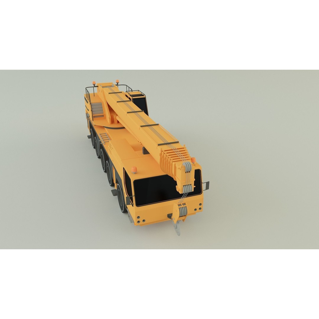LTM 1110 Crane 3D Model – Industrial Vehicle, FBX & OBJ Formats - View 11