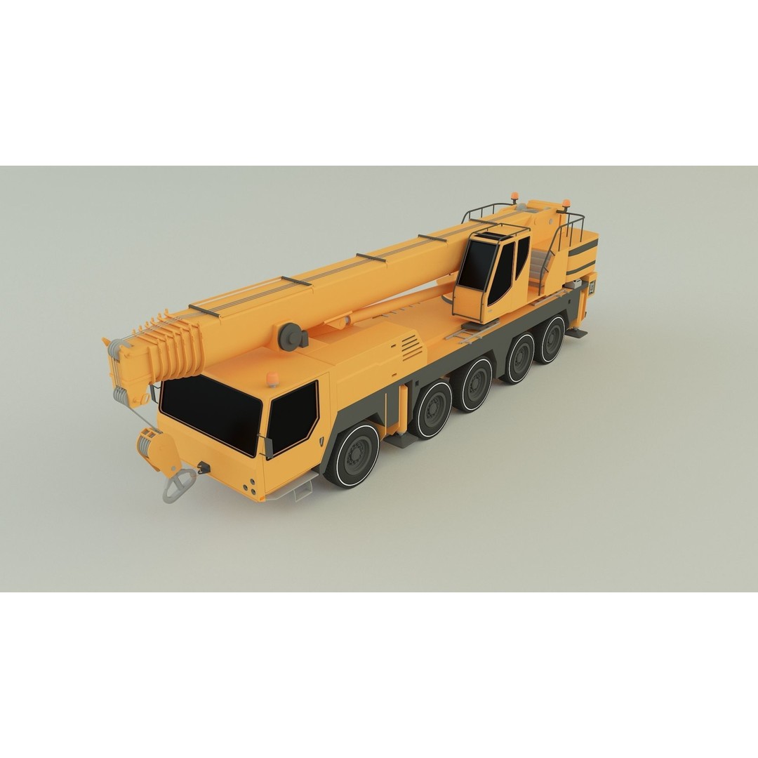 LTM 1110 Crane 3D Model – Industrial Vehicle, FBX & OBJ Formats - View 12