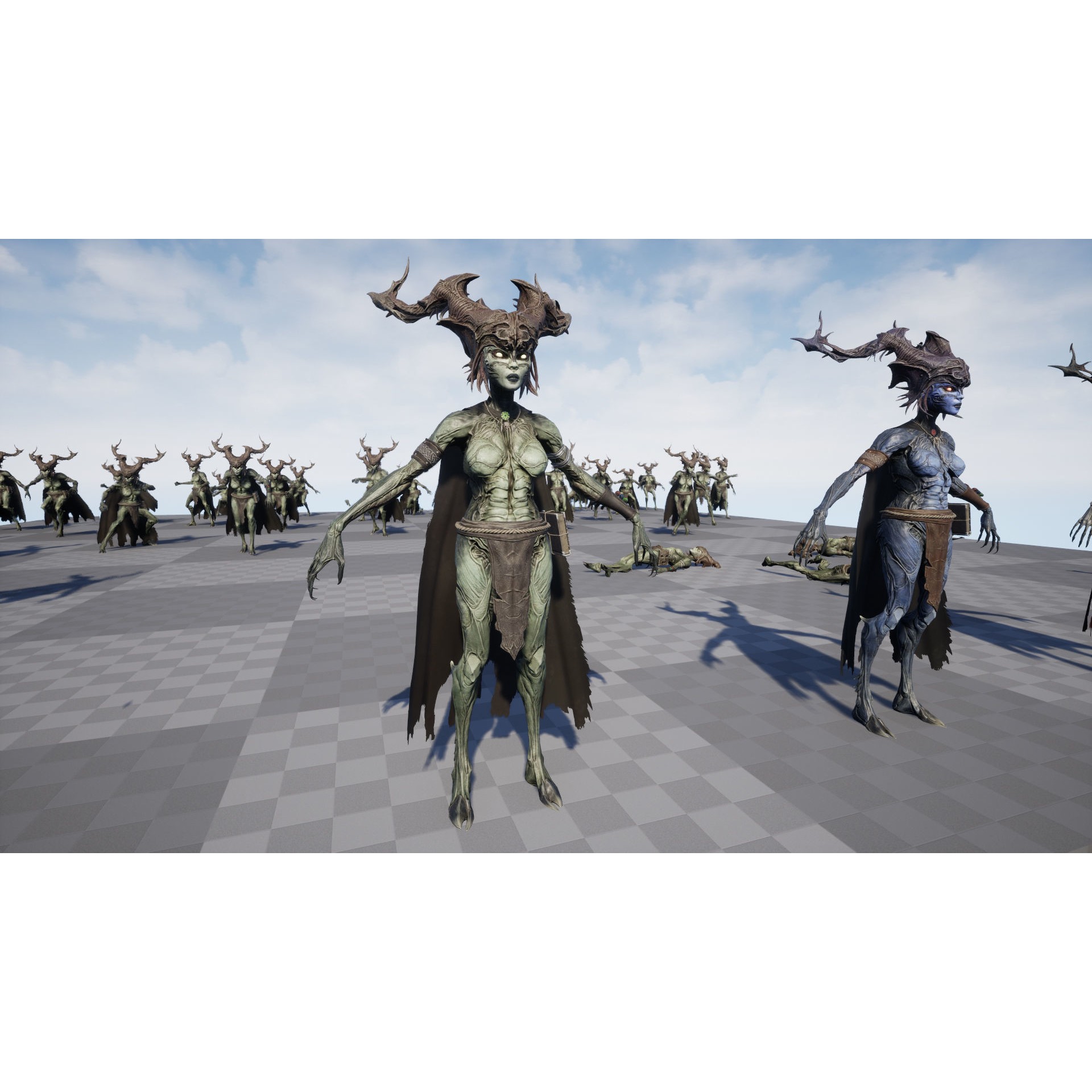 Forest Witch - Low-Poly Game-Ready 3D Model - View 20