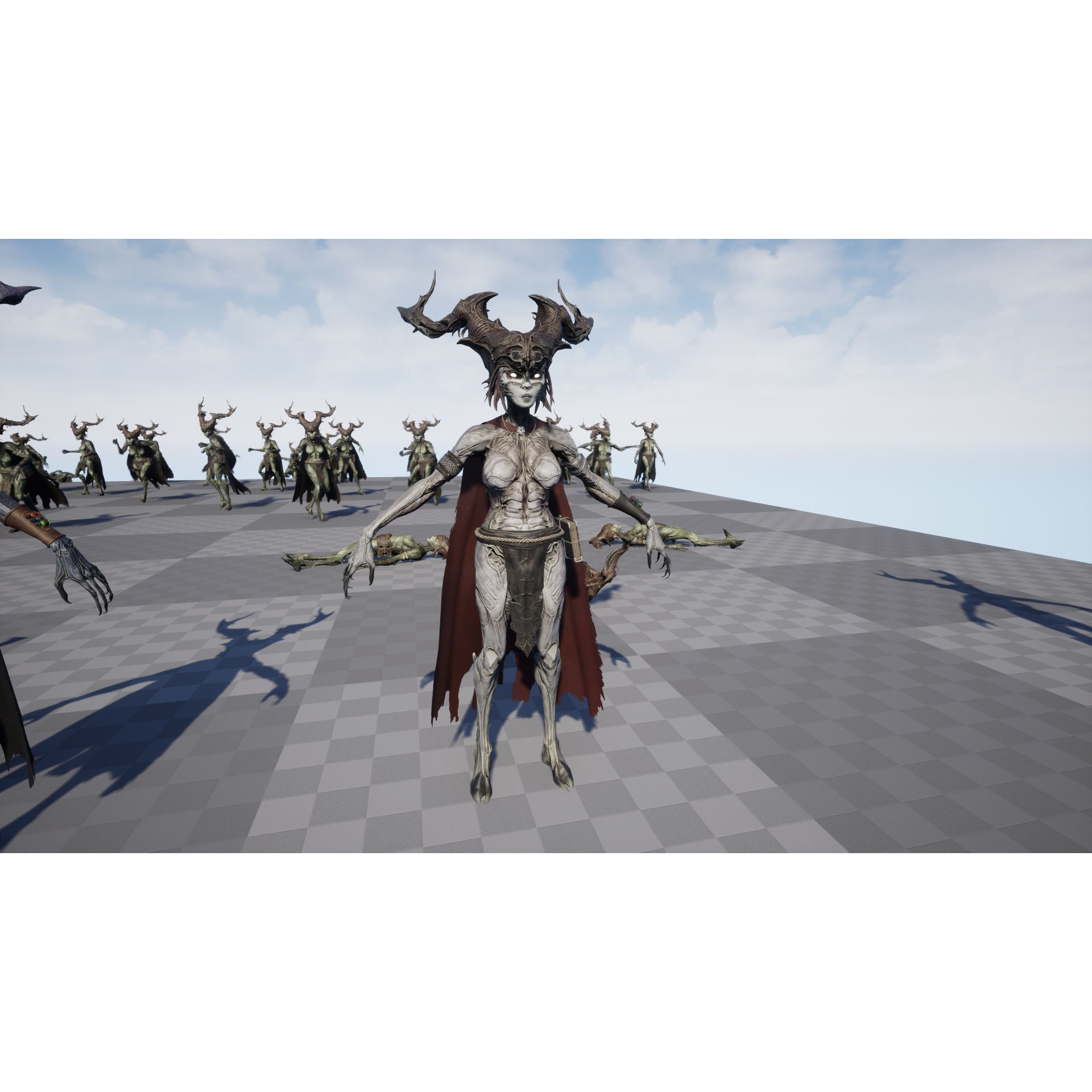 Forest Witch - Low-Poly Game-Ready 3D Model - View 22