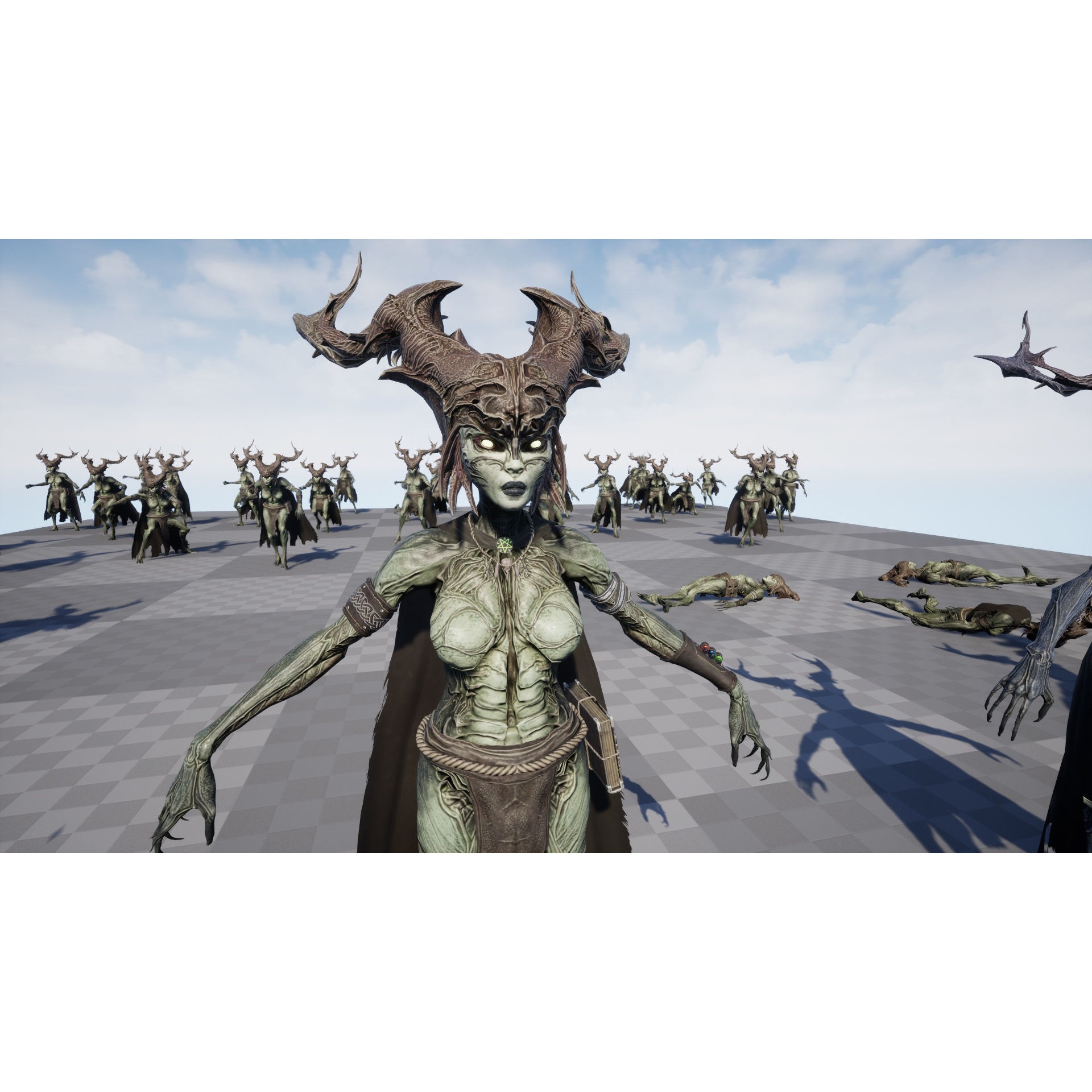 Forest Witch - Low-Poly Game-Ready 3D Model - View 23