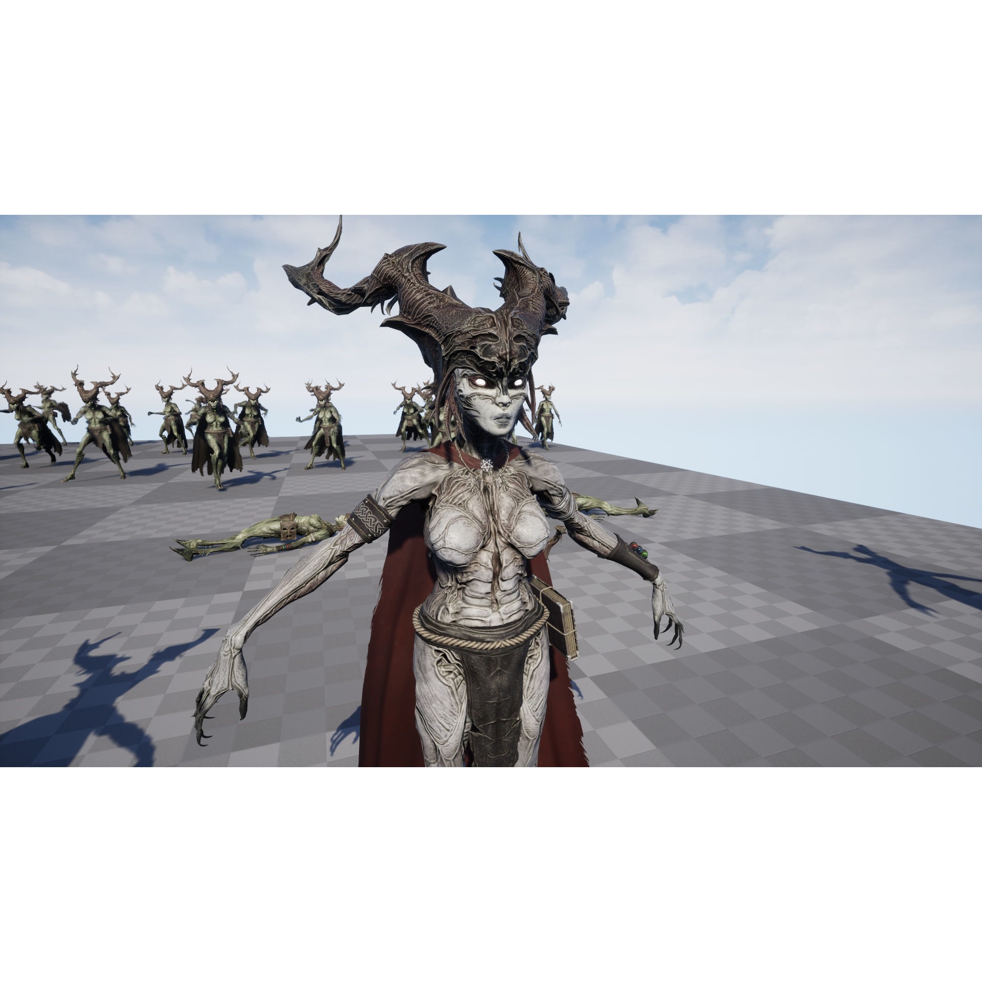 Forest Witch - Low-Poly Game-Ready 3D Model - View 25