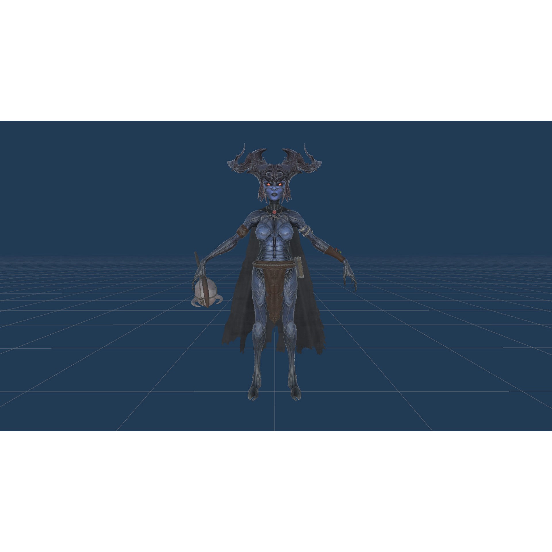 Forest Witch - Low-Poly Game-Ready 3D Model - View 28