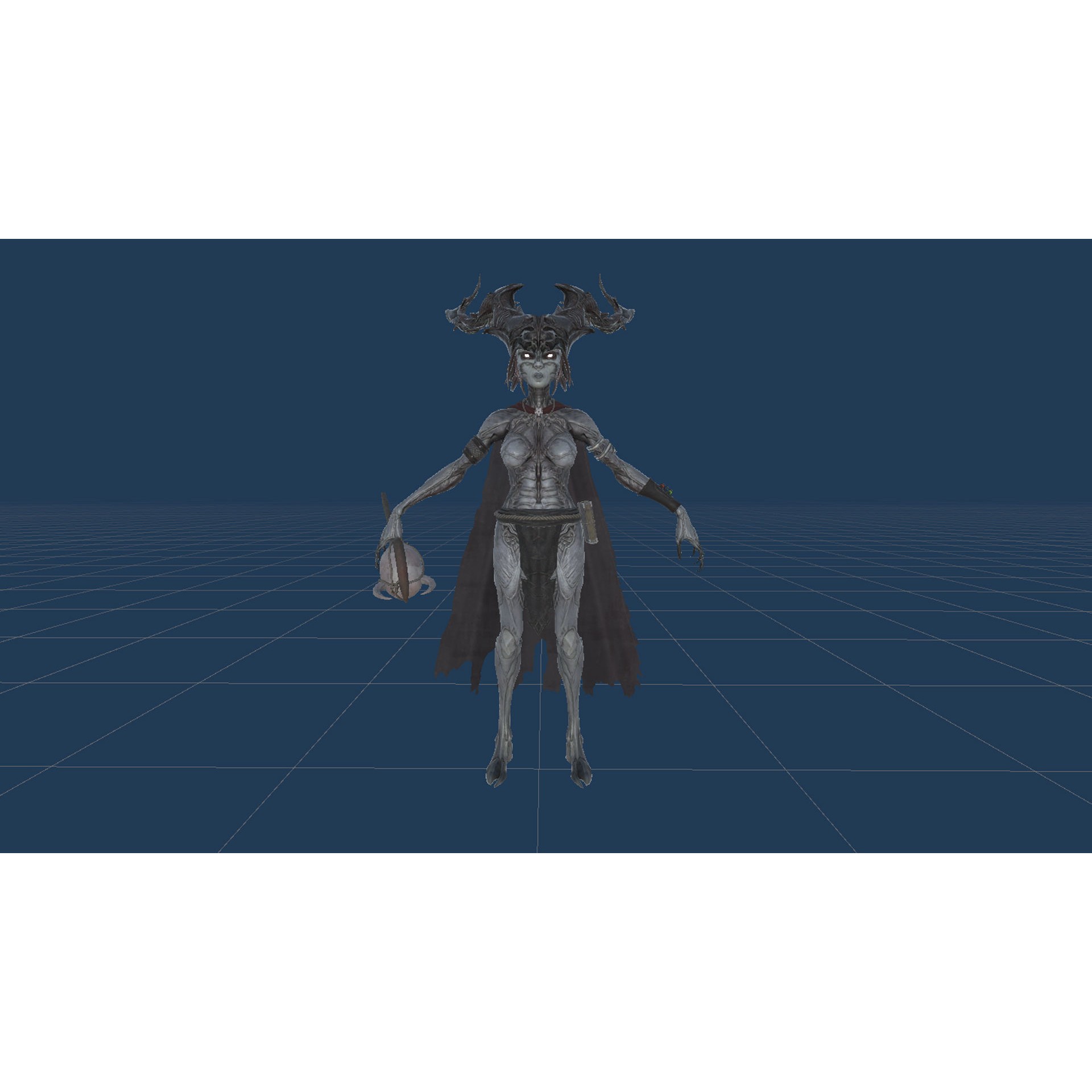 Forest Witch - Low-Poly Game-Ready 3D Model - View 29