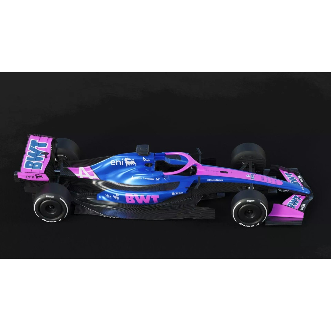 F1 Alpine A526 2026 3D Model – High Poly Racing Car, FBX, PBR Textures - View 10