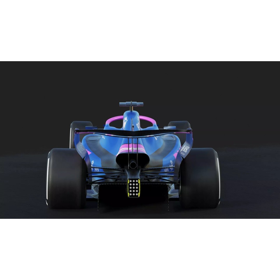 F1 Alpine A526 2026 3D Model – High Poly Racing Car, FBX, PBR Textures - View 12