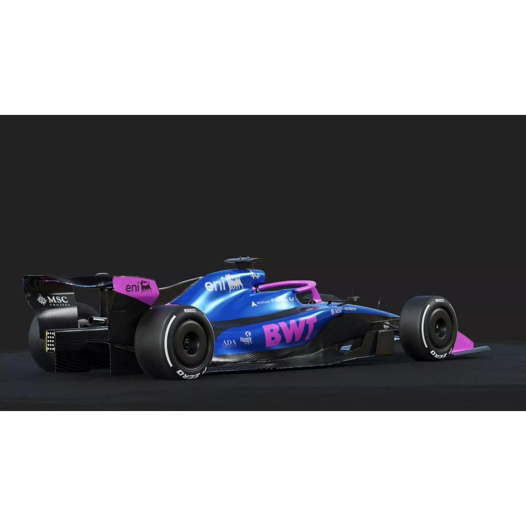 F1 Alpine A526 2026 3D Model – High Poly Racing Car, FBX, PBR Textures - View 18