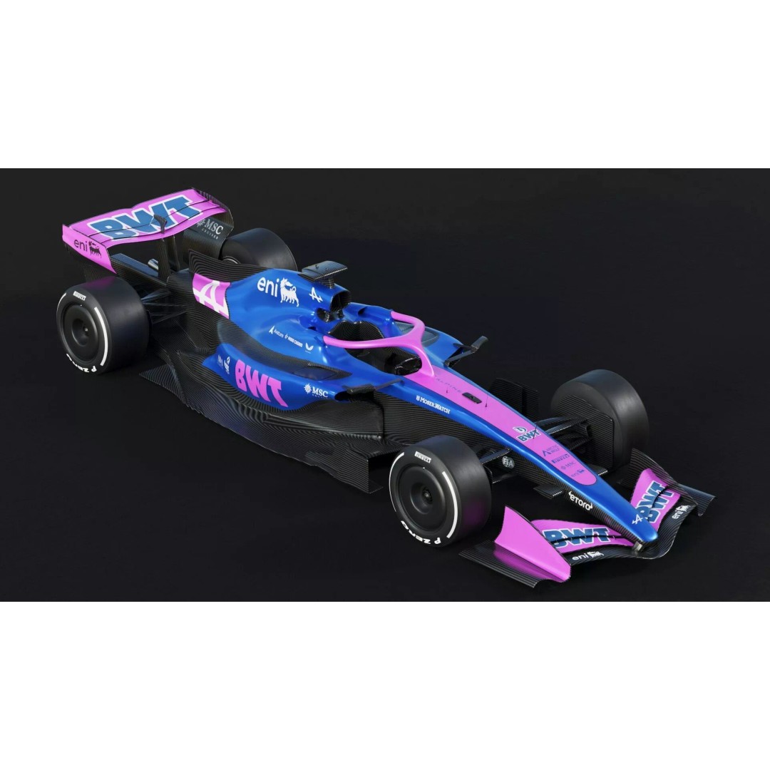 F1 Alpine A526 2026 3D Model – High Poly Racing Car, FBX, PBR Textures - View 19