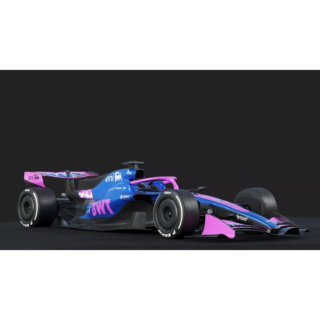 F1 Alpine A526 2026 3D Model – High Poly Racing Car, FBX, PBR Textures - View 20