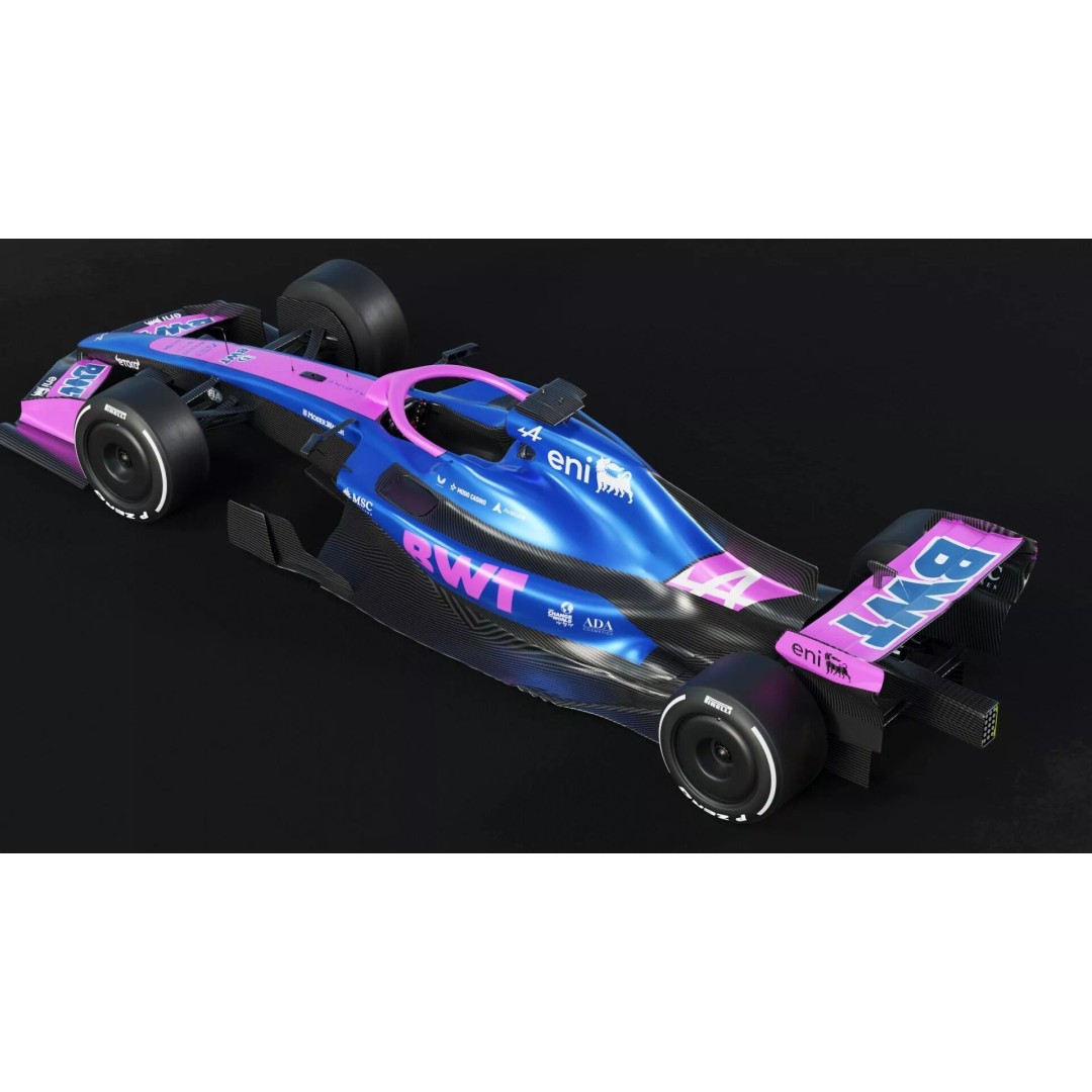 F1 Alpine A526 2026 3D Model – High Poly Racing Car, FBX, PBR Textures - View 21