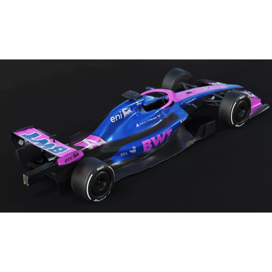 F1 Alpine A526 2026 3D Model – High Poly Racing Car, FBX, PBR Textures - View 22