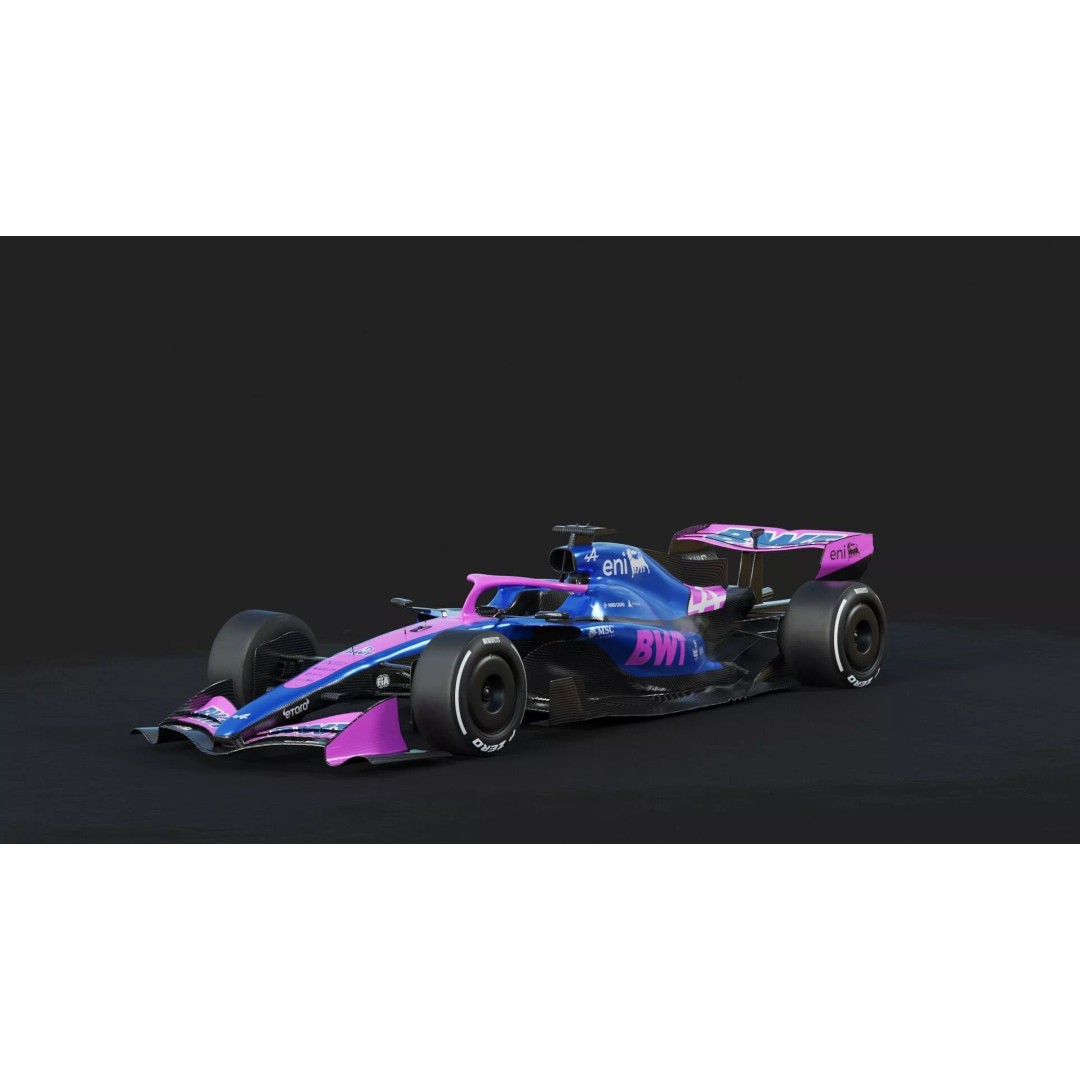 F1 Alpine A526 2026 3D Model – High Poly Racing Car, FBX, PBR Textures - View 23